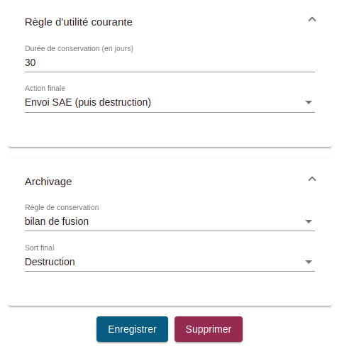 Administration typologie de courrier