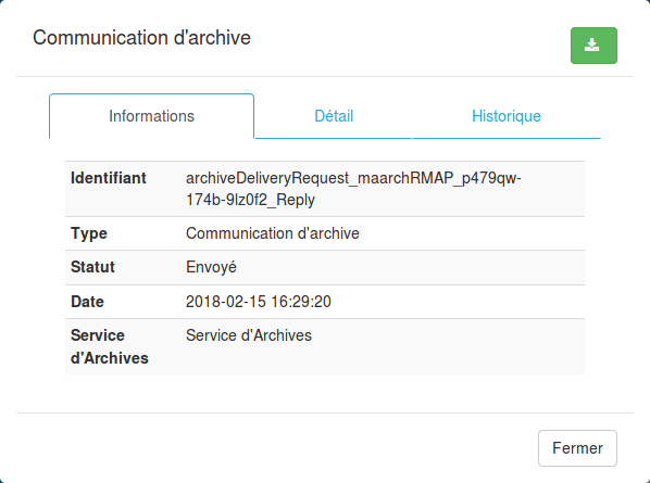 Téléchargement du PID