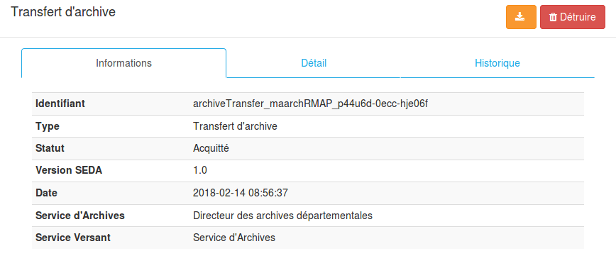 Destruction du paquet en transfert sortant